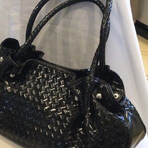 Black patent gorgeous large 17” X 14.5” handbag New Condition, never used